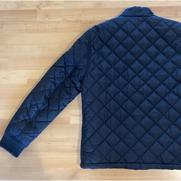 Banana Republic Black Diamond Quilted Puffer Bomber Jacket Men’s M - Picture 7 of 12